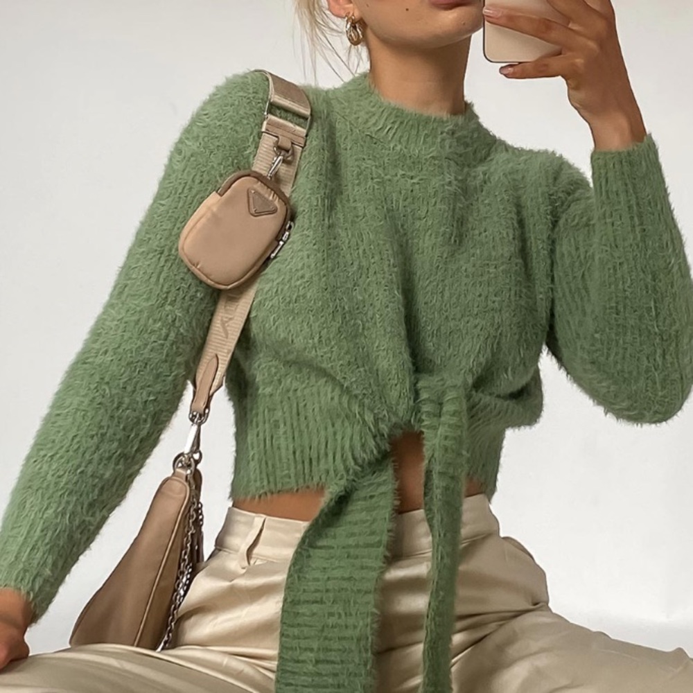 so soft Princess Polly green sweater